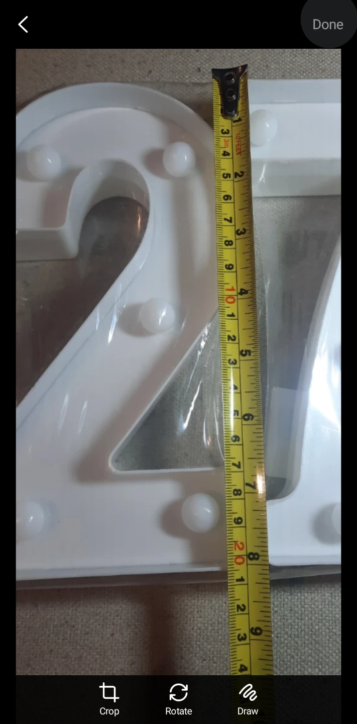 New White LED Marquee Numbers 7 and 2 🧡 - photo 2