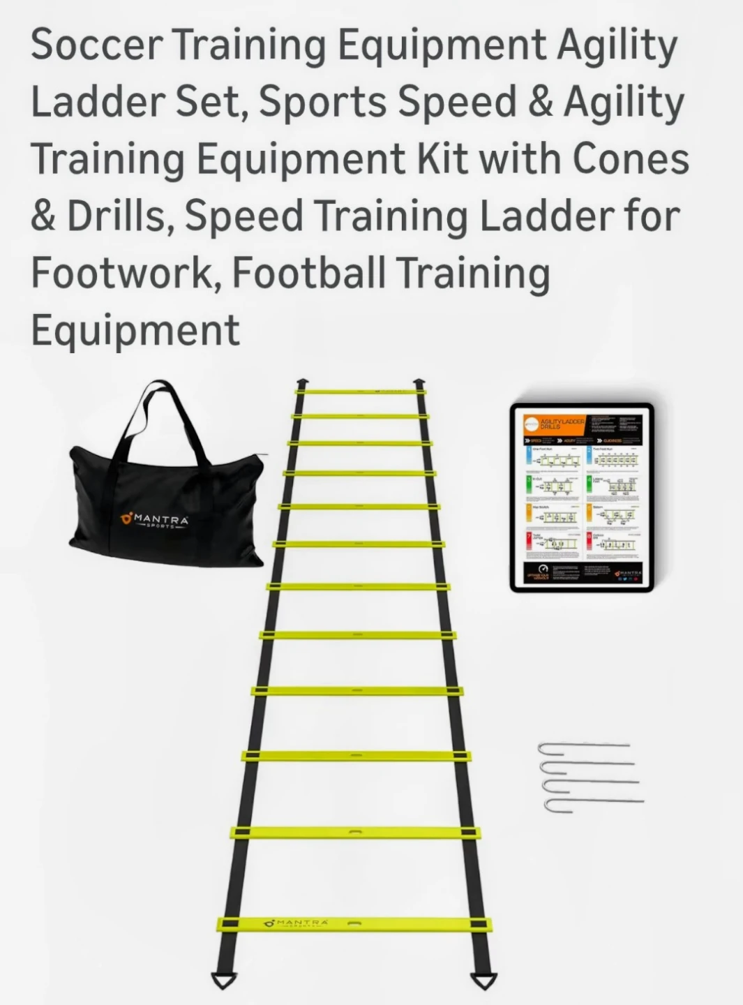 Mantra Sports Agility Ladder Training Set