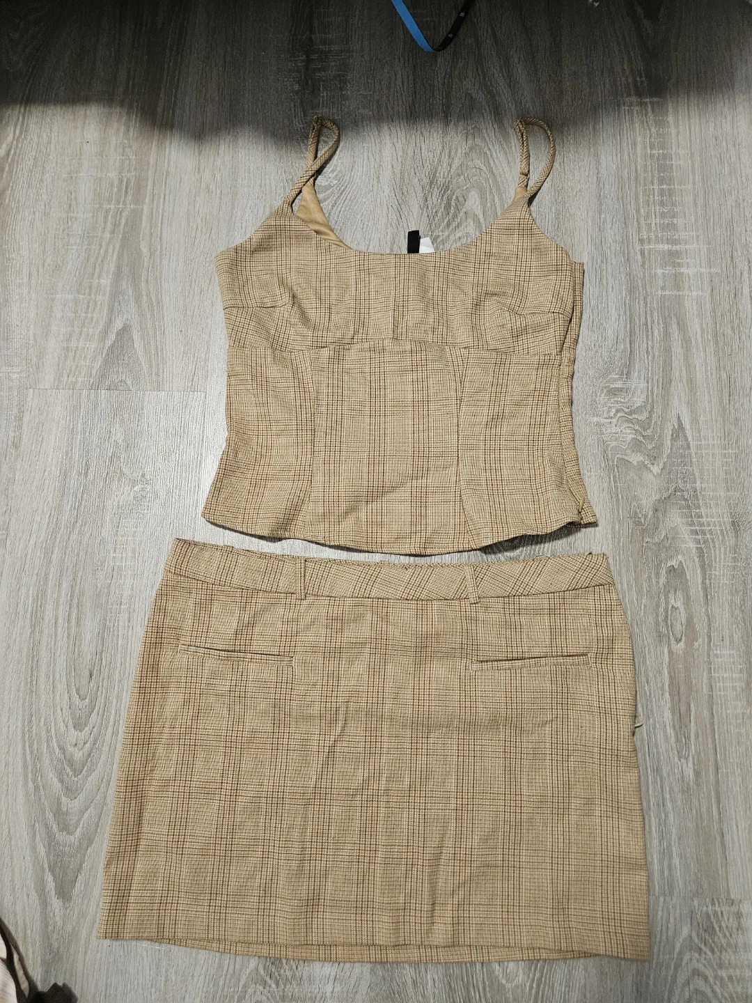 Two piece Plaid set (Clueless)