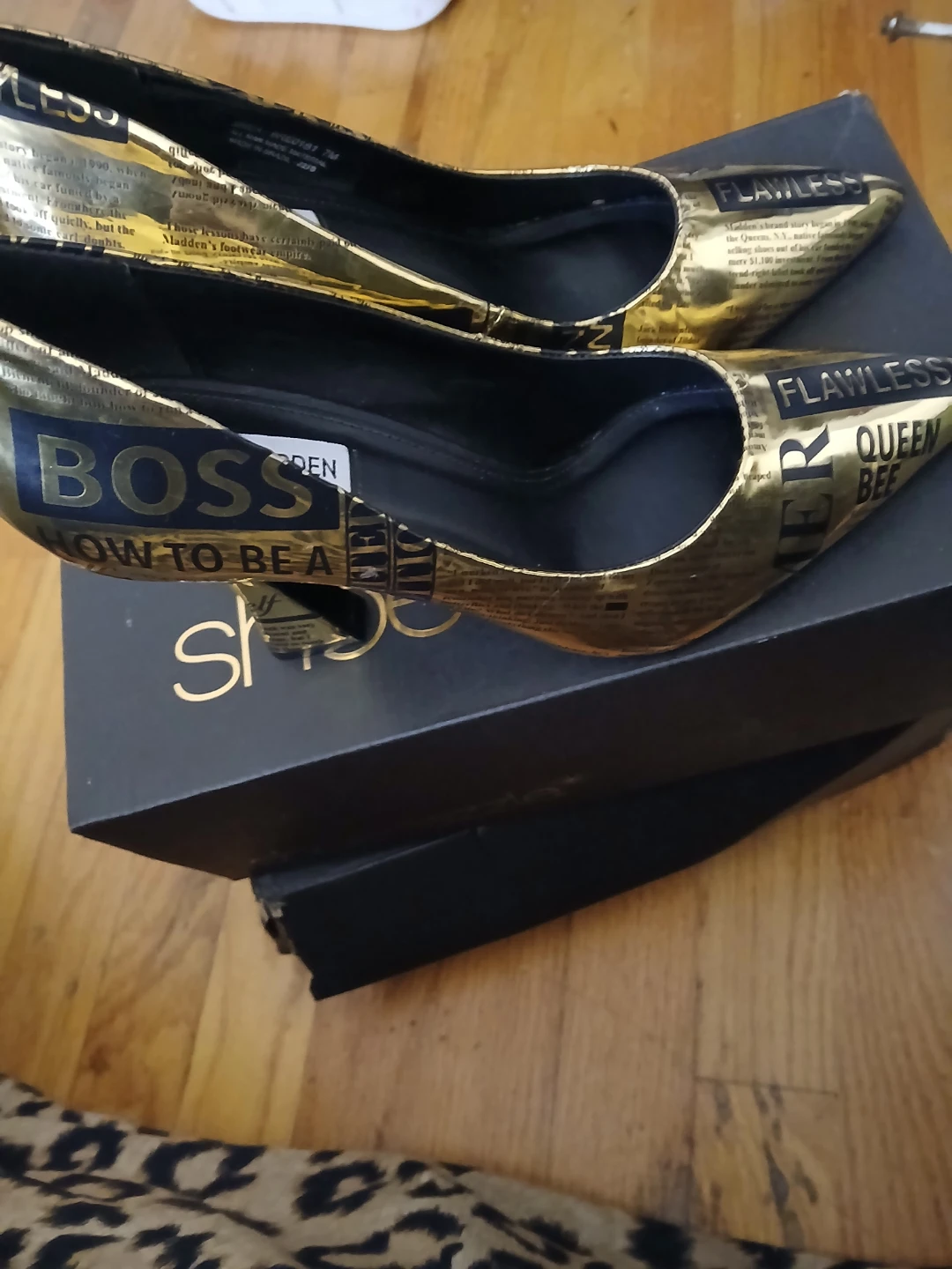 Steve Madden Women's Gold "Flawless" Print Heels - photo 2