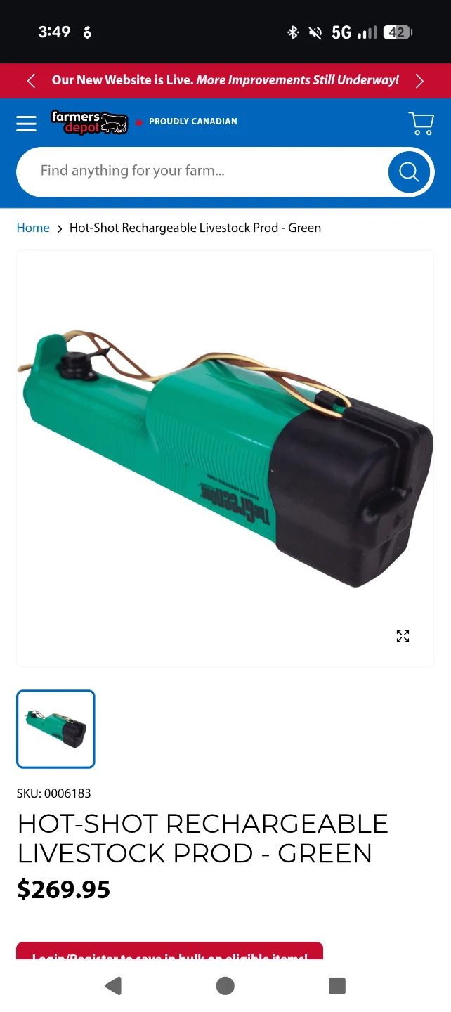 Hot-Shot Rechargeable Livestock Prod - Green - photo 3