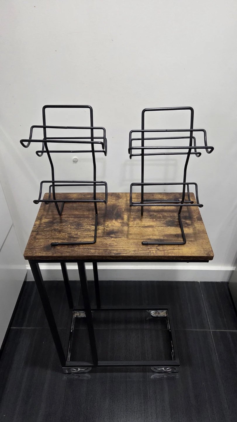 Set of 2 Black Metal Wine Racks - photo 4