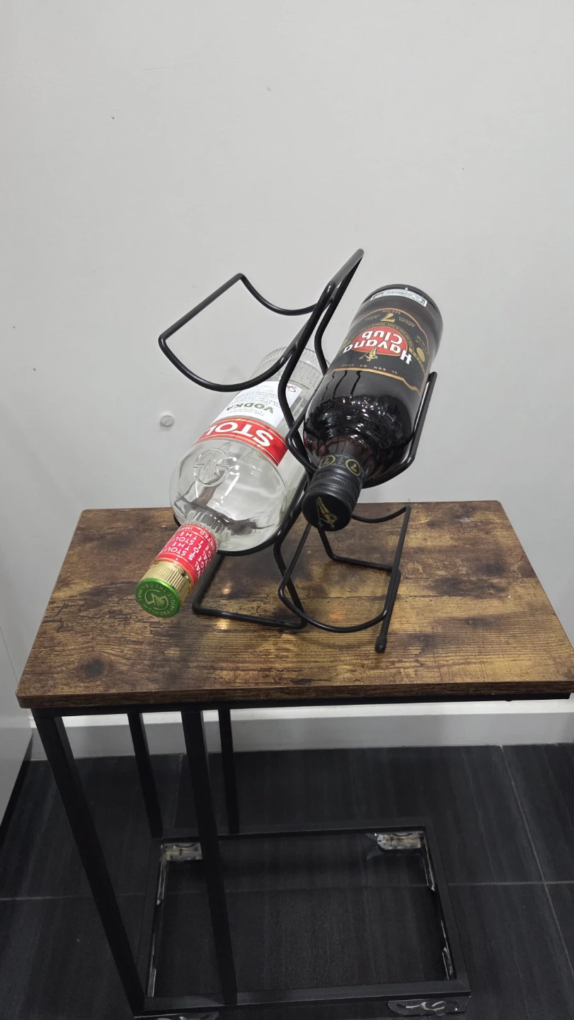 Set of 2 Black Metal Wine Racks - photo 5