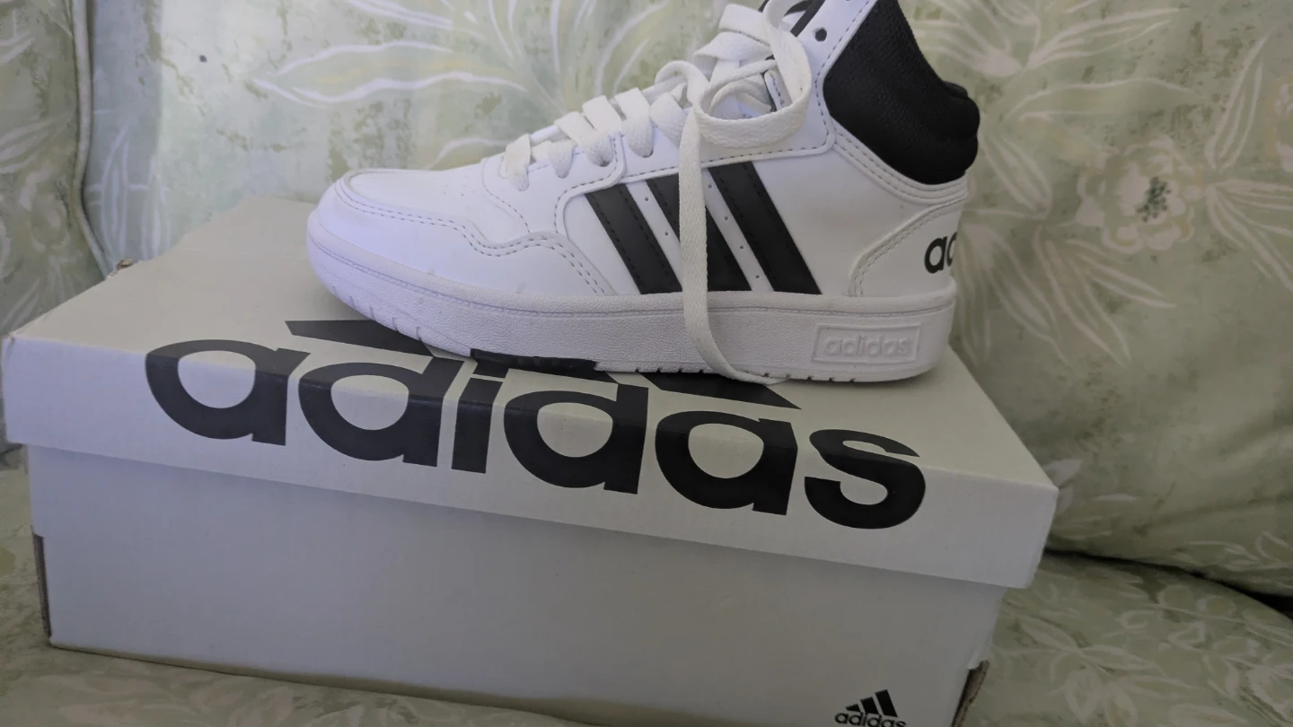 Adidas White High-Top Sneakers for kids (boy