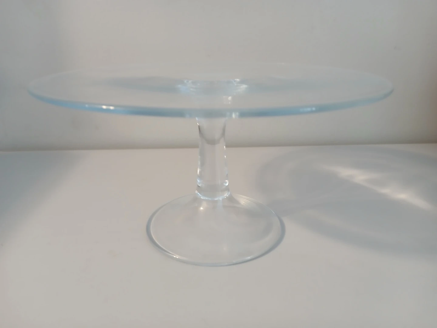 11" Glass Cake Stand plate pedestal - photo 2
