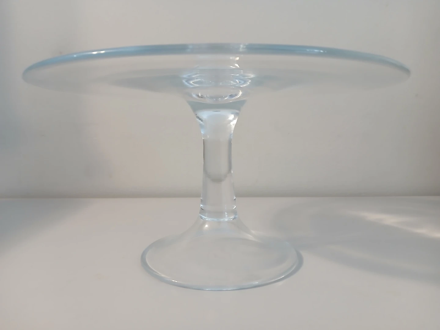 11" Glass Cake Stand plate pedestal - photo 5