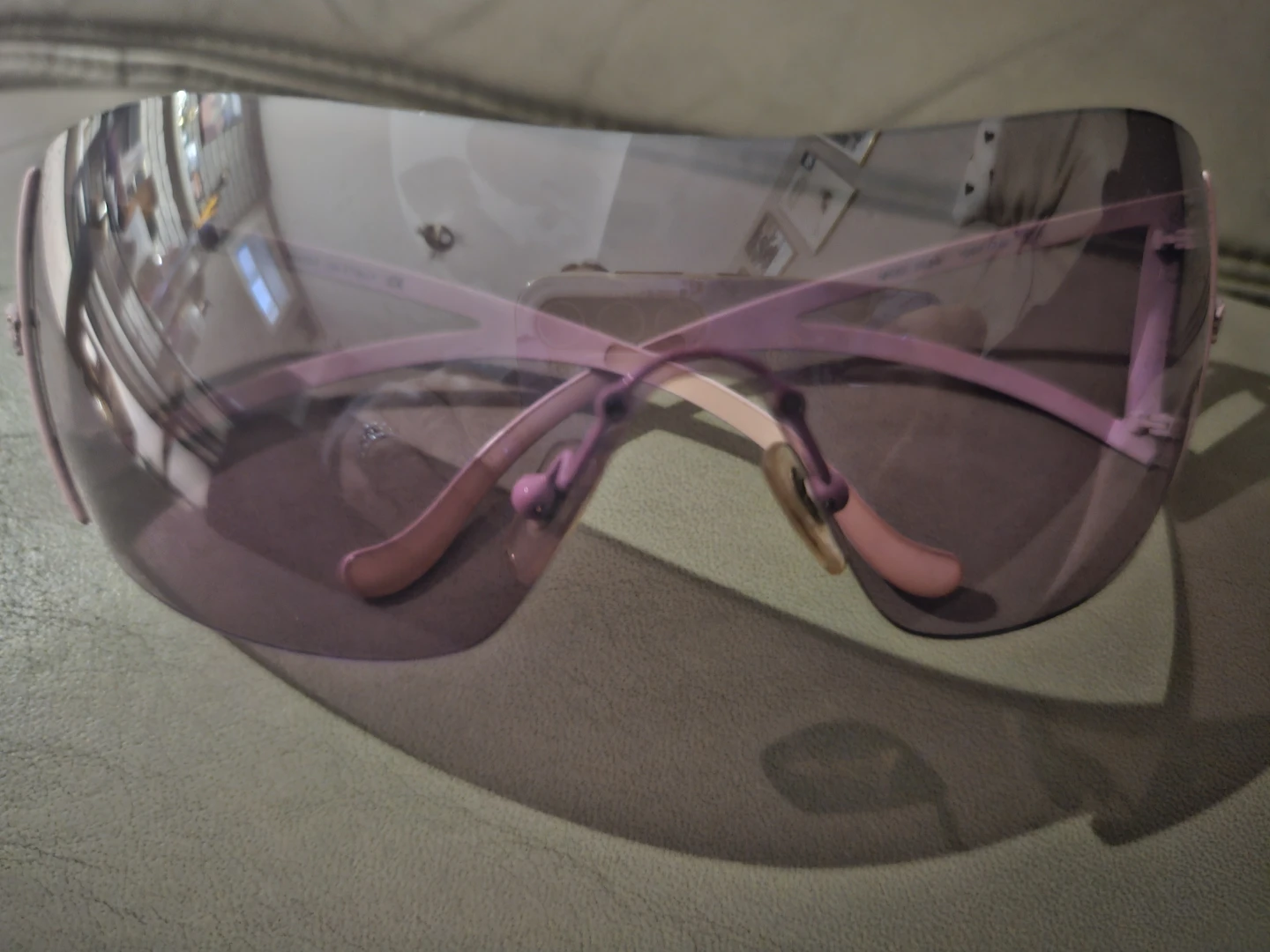 Versace Pink Shield Sunglasses