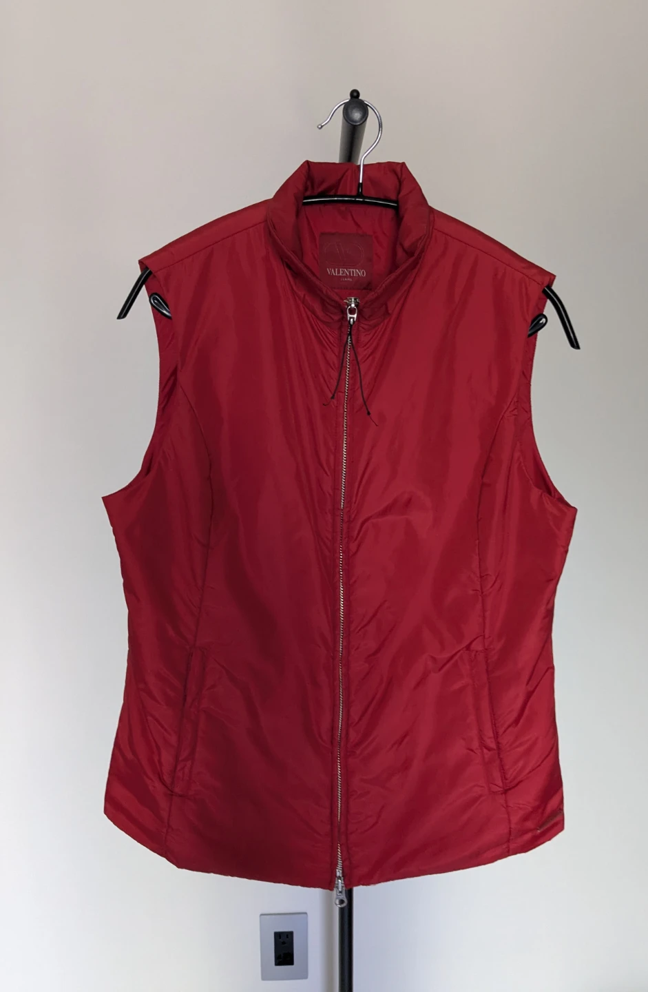 Valentino Red Nylon Vest - EU 44 (Medium)