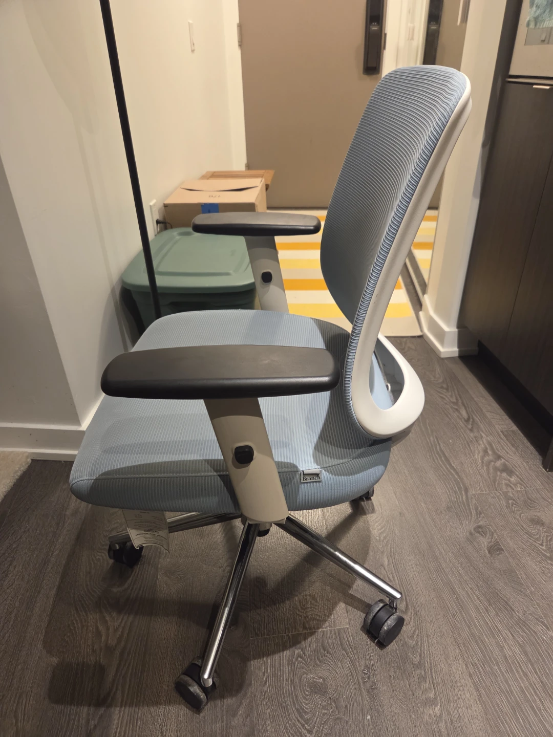 Like New Soft Blue Office Chair - Branch - photo 3