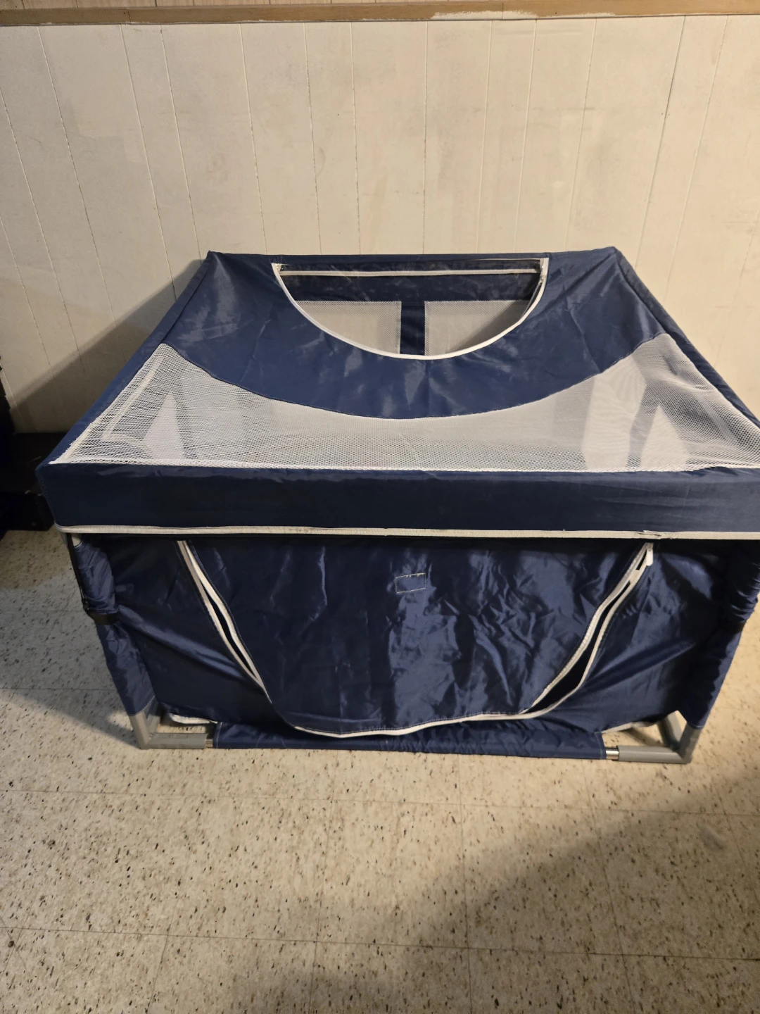 Blue Mesh Pet Playpen