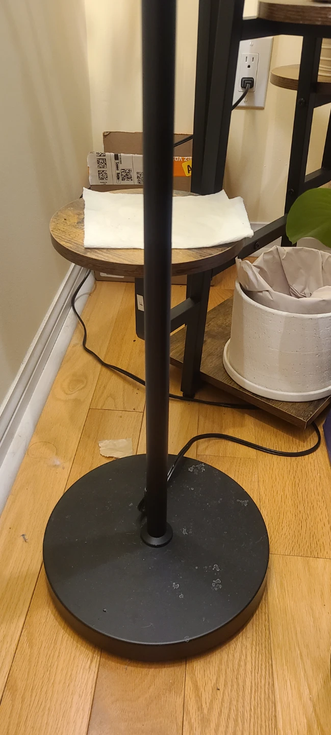 Black 3-Head Arc Floor Lamp - photo 3