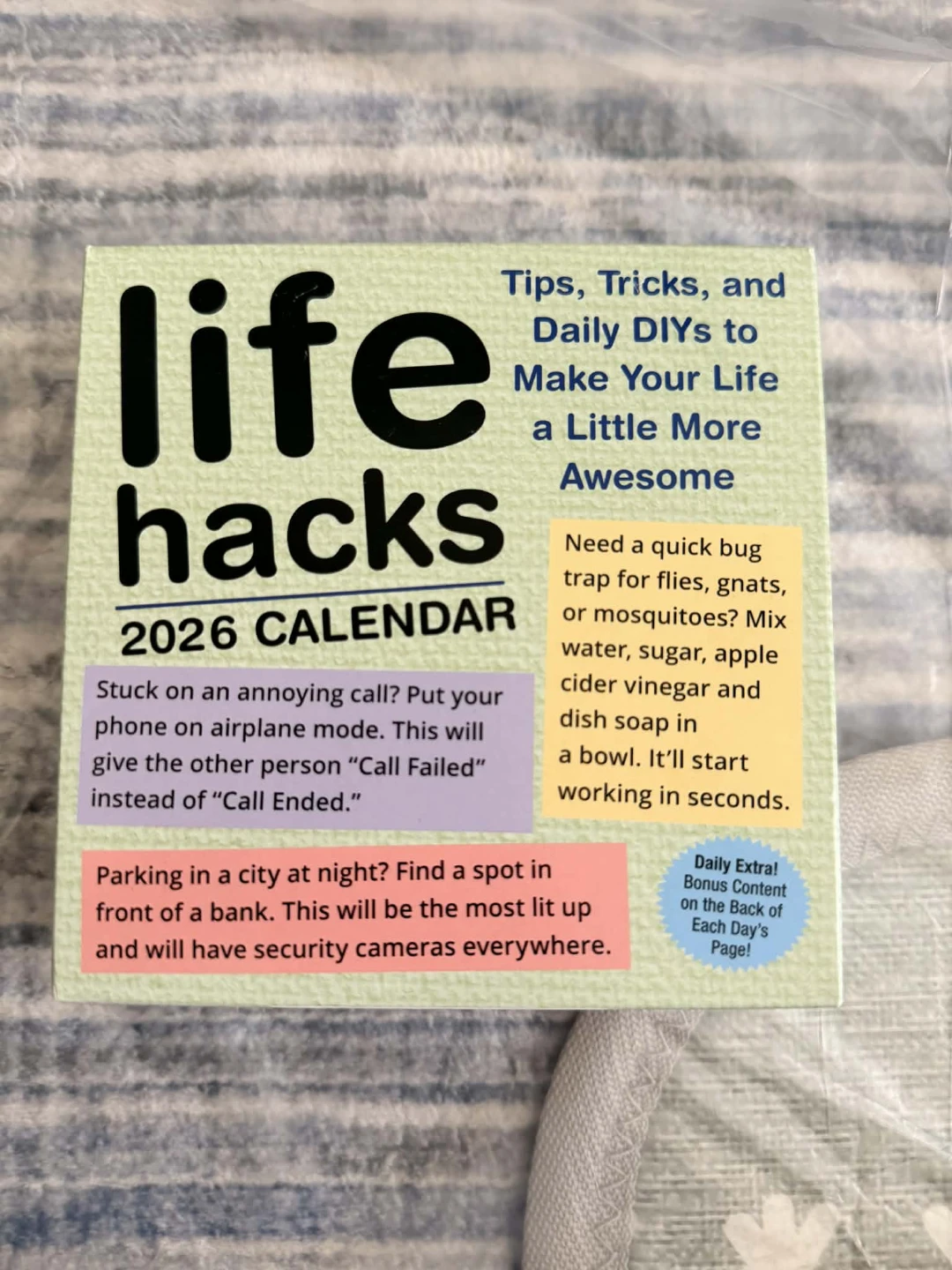 Life Hacks 2026 Day-to-Day Calendar