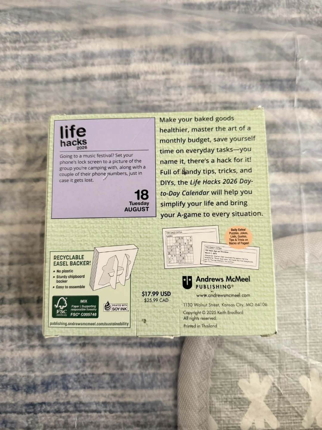 Life Hacks 2026 Day-to-Day Calendar - photo 2