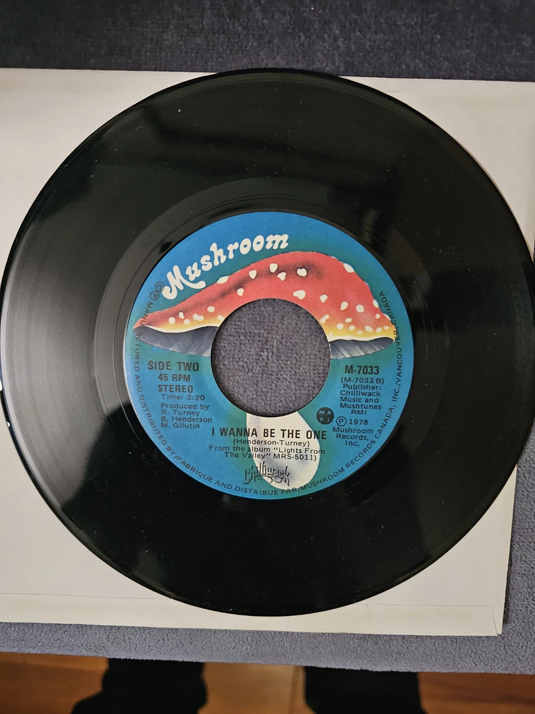 Mushroom Records 7" Vinyl Single - photo 2