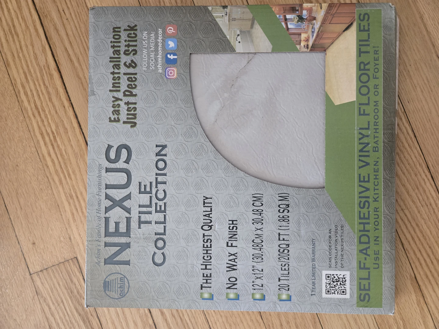 Nexus Self-Adhesive Vinyl Floor Tiles -  3 pack - photo 2