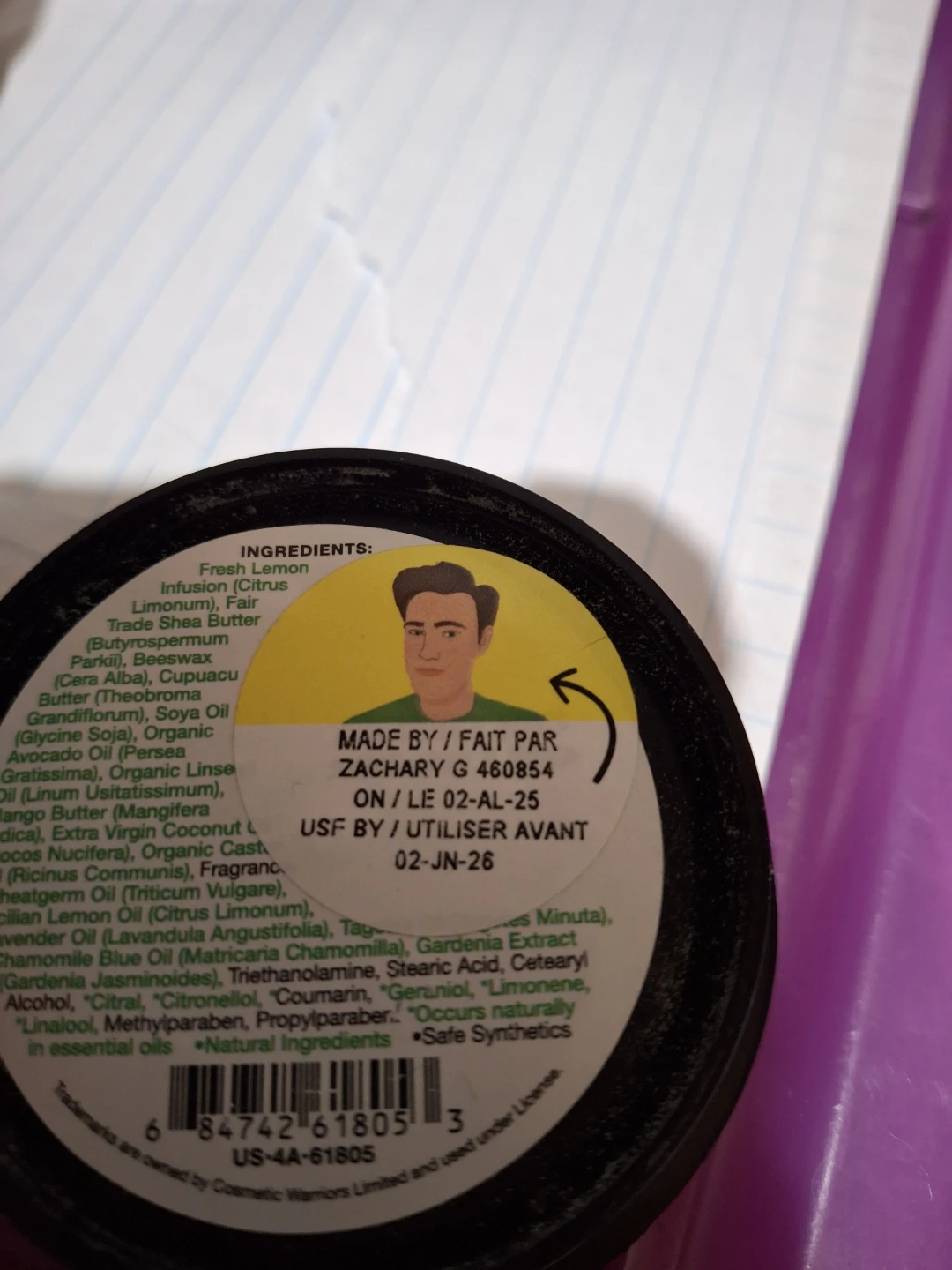 Lush Lemony Flutter Cuticle Butter - 50g - photo 4