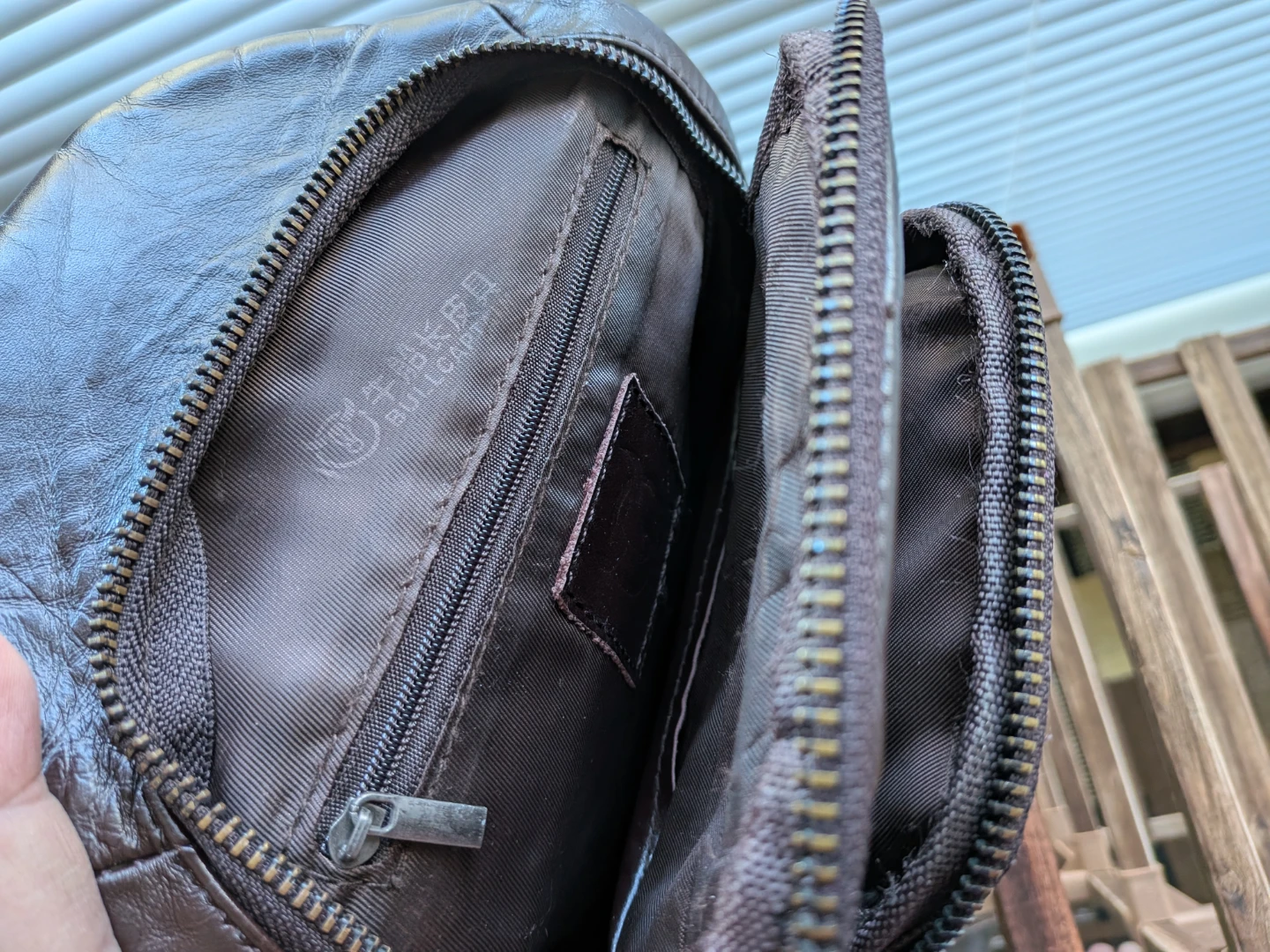 Bullcaptain Brown Leather Crossbody Bag - photo 2