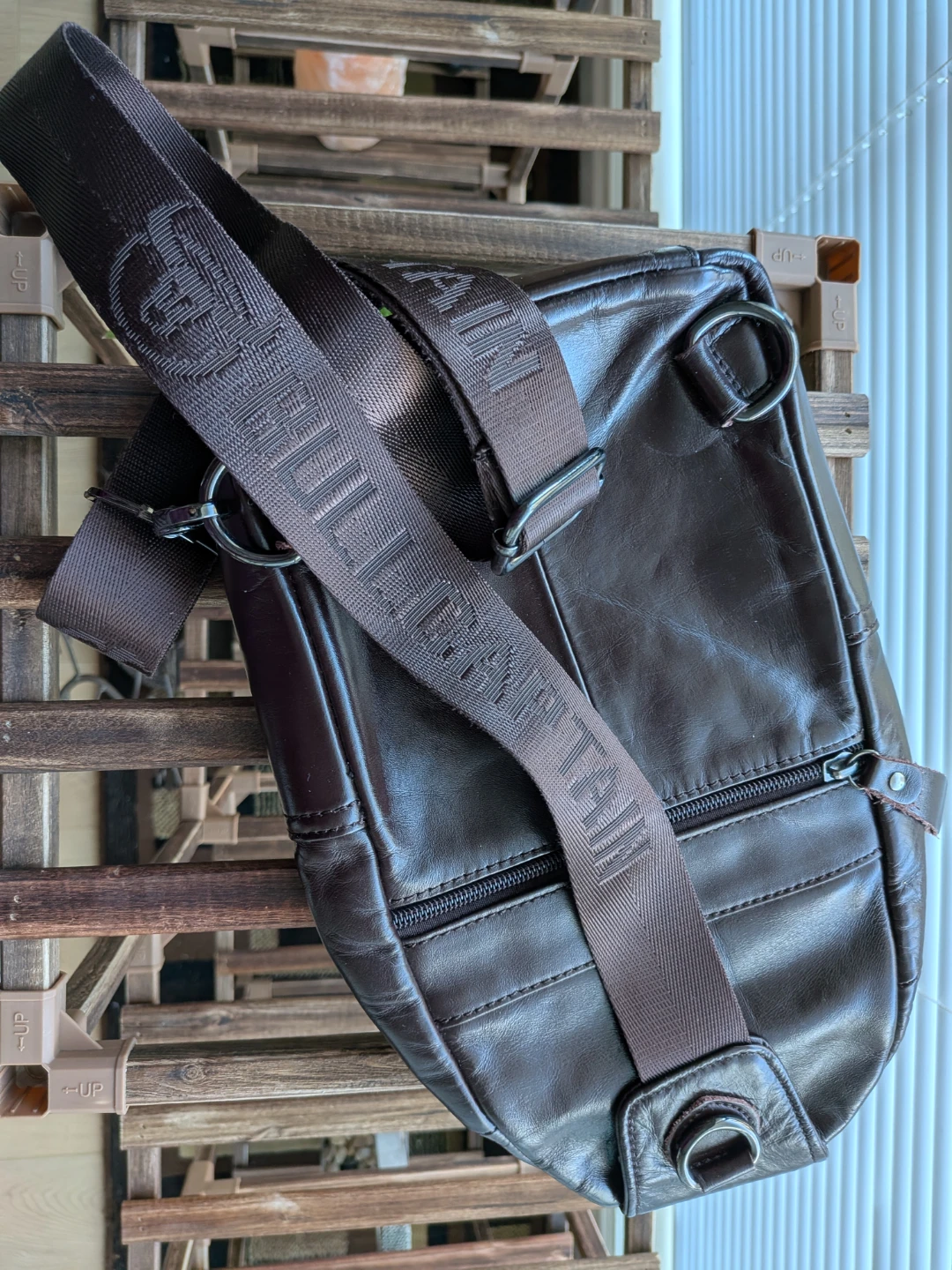 Bullcaptain Brown Leather Crossbody Bag - photo 4