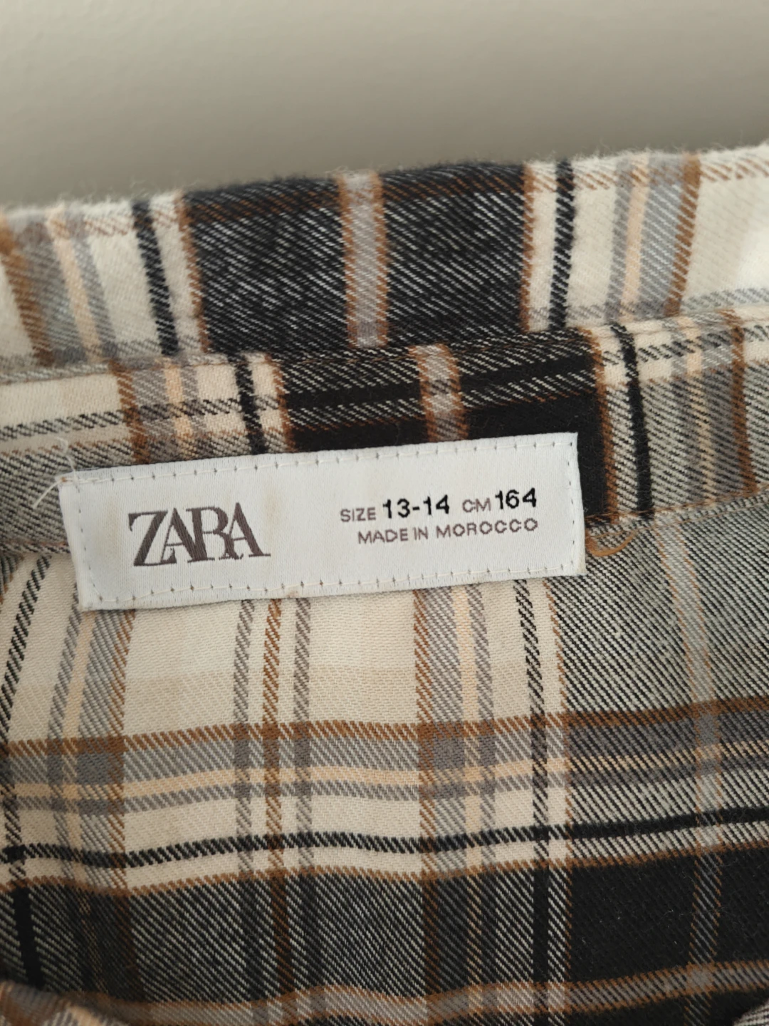 ZARA Plaid Button-Up Shirt - Size 13-14 - photo 3