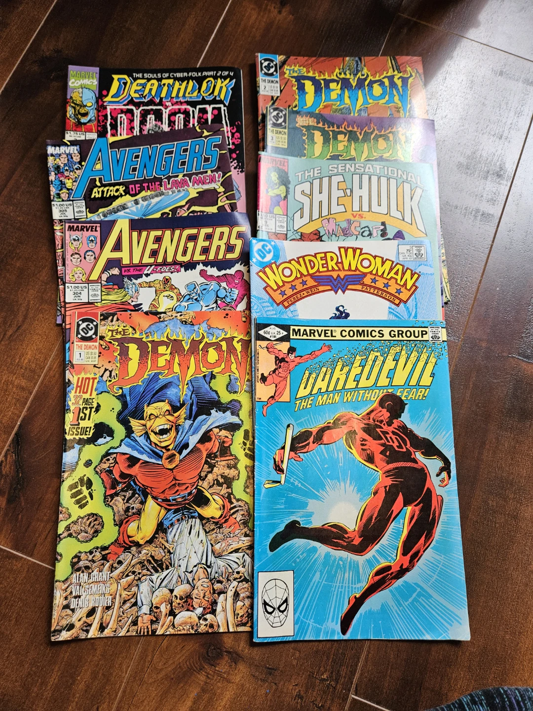 Collection of Marvel and DC Comic Books