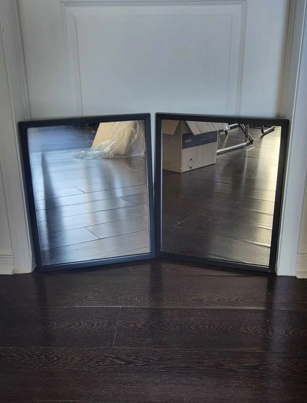 Black Framed Wall Mirror - photo 2