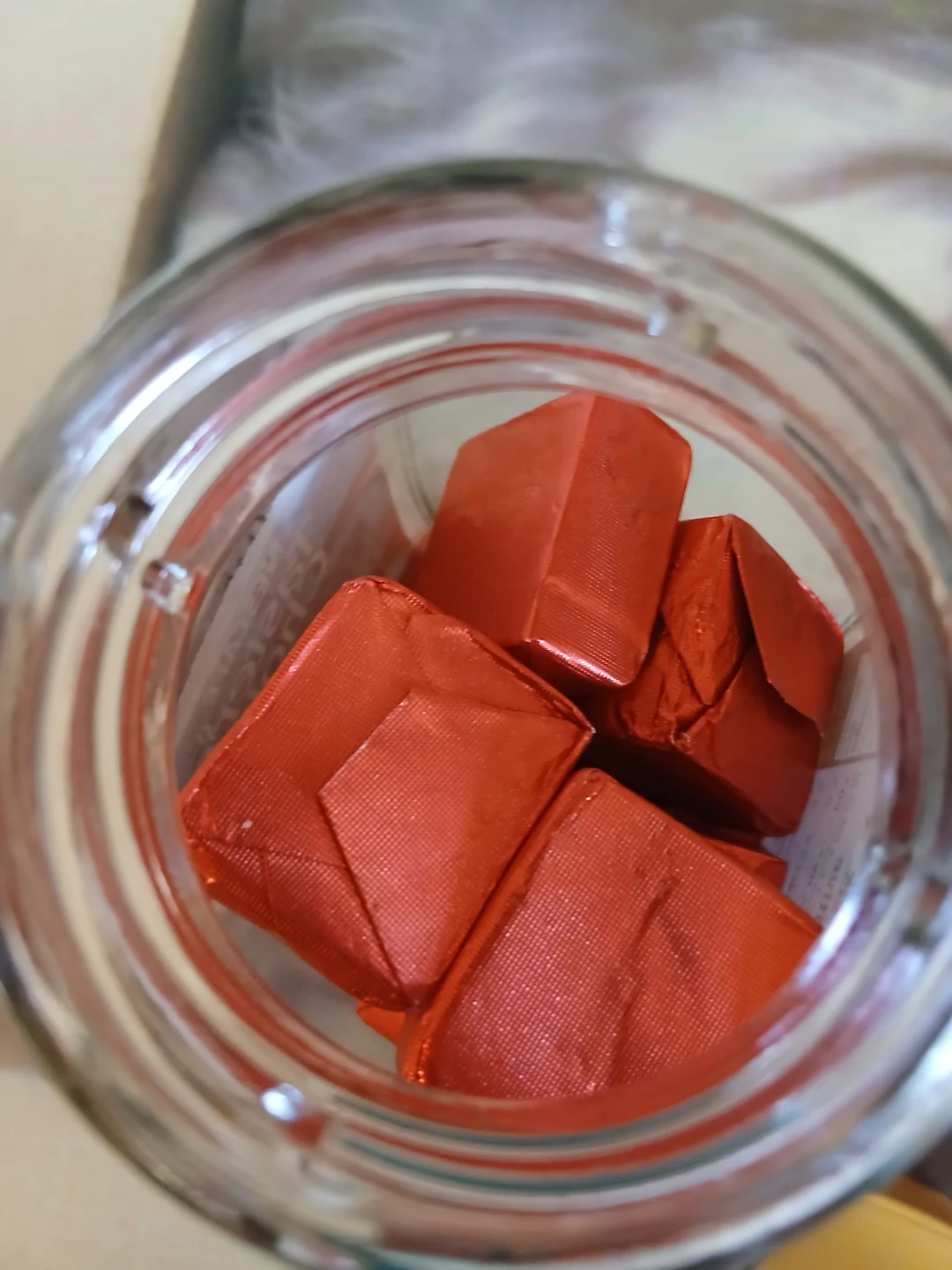 Red Bouillon Cubes in Jar - photo 2