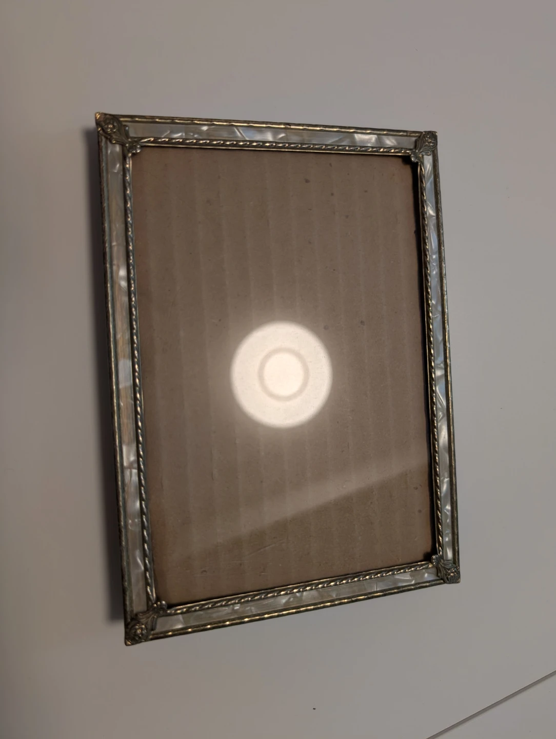 Vintage Metal Glass Picture Frame 🥕