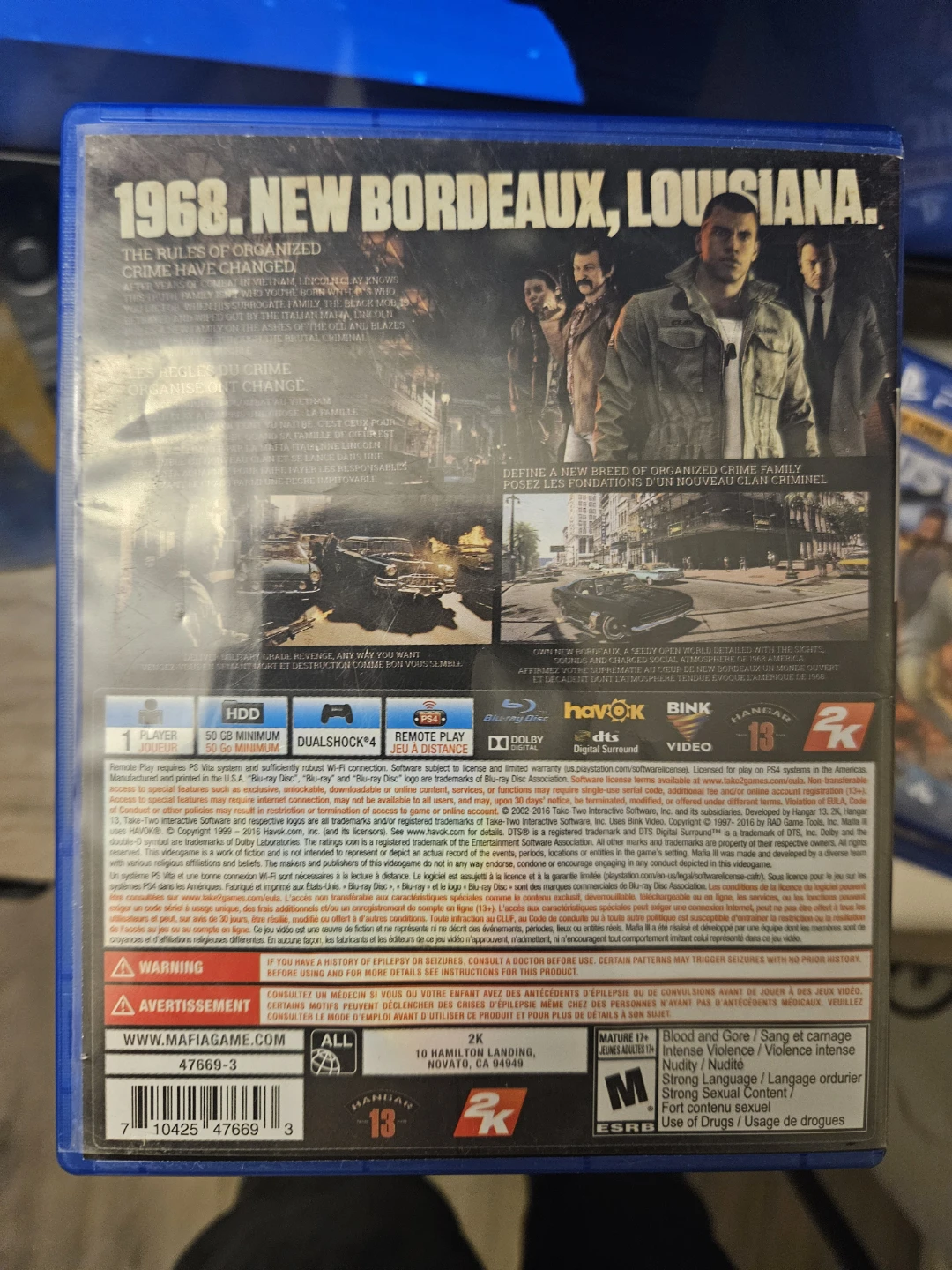 Mafia III - PlayStation 4 Video Game - photo 2