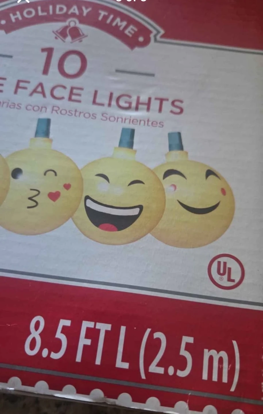 Holiday Time 10 Smile Face Lights - photo 3