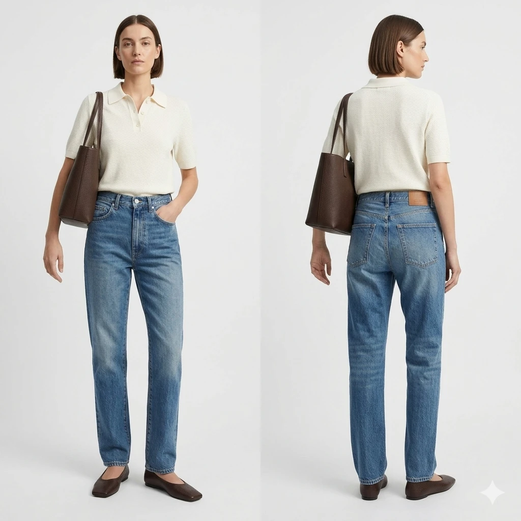 Toteme Vintage Studio Straight-Leg Jeans  Size 25-26 - photo 4