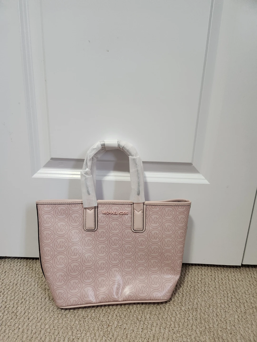 Michael Kors Jodie Pink MK Logo Jodie Tote Bag - photo 2
