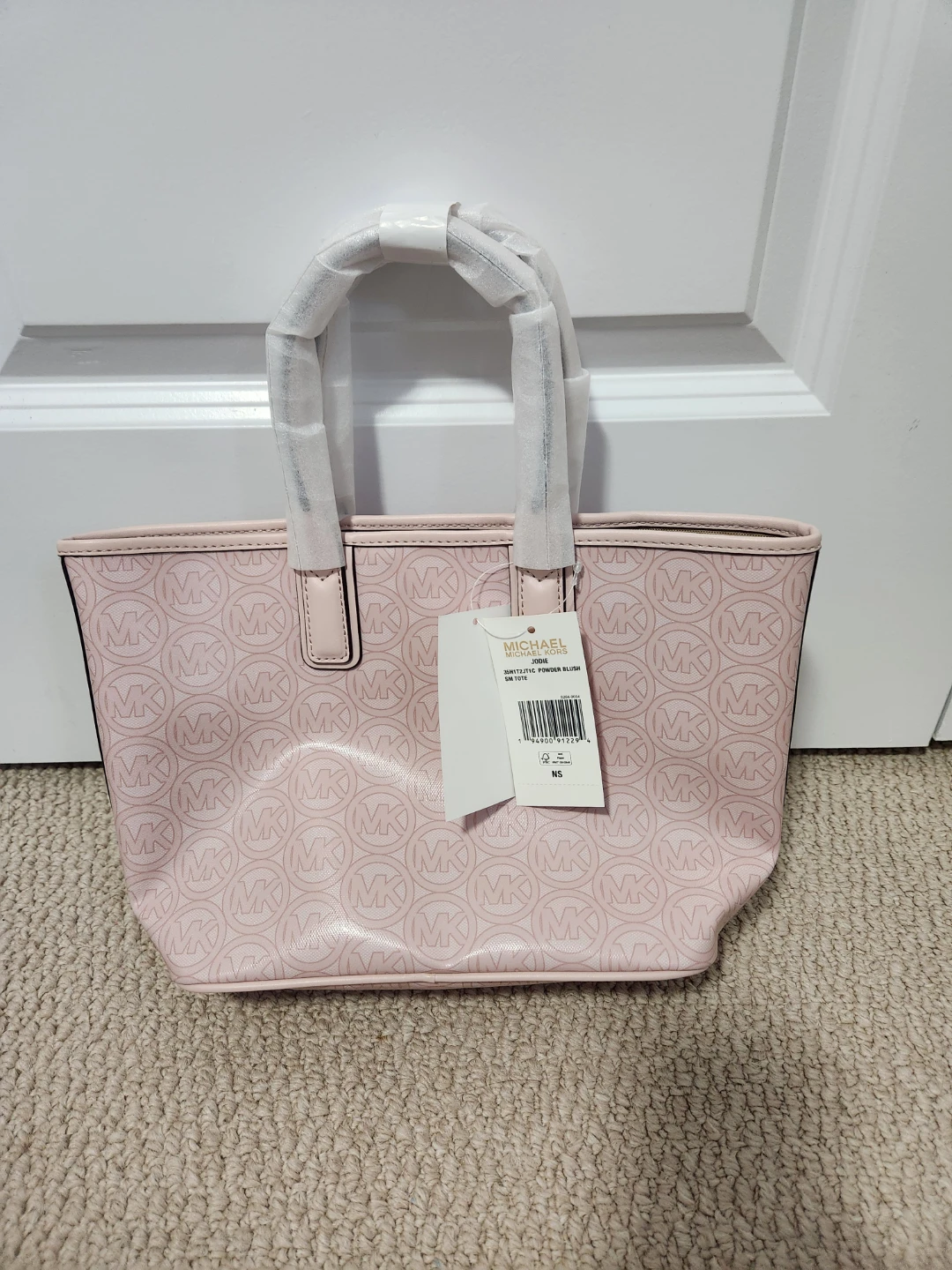 Michael Kors Jodie Pink MK Logo Jodie Tote Bag - photo 3