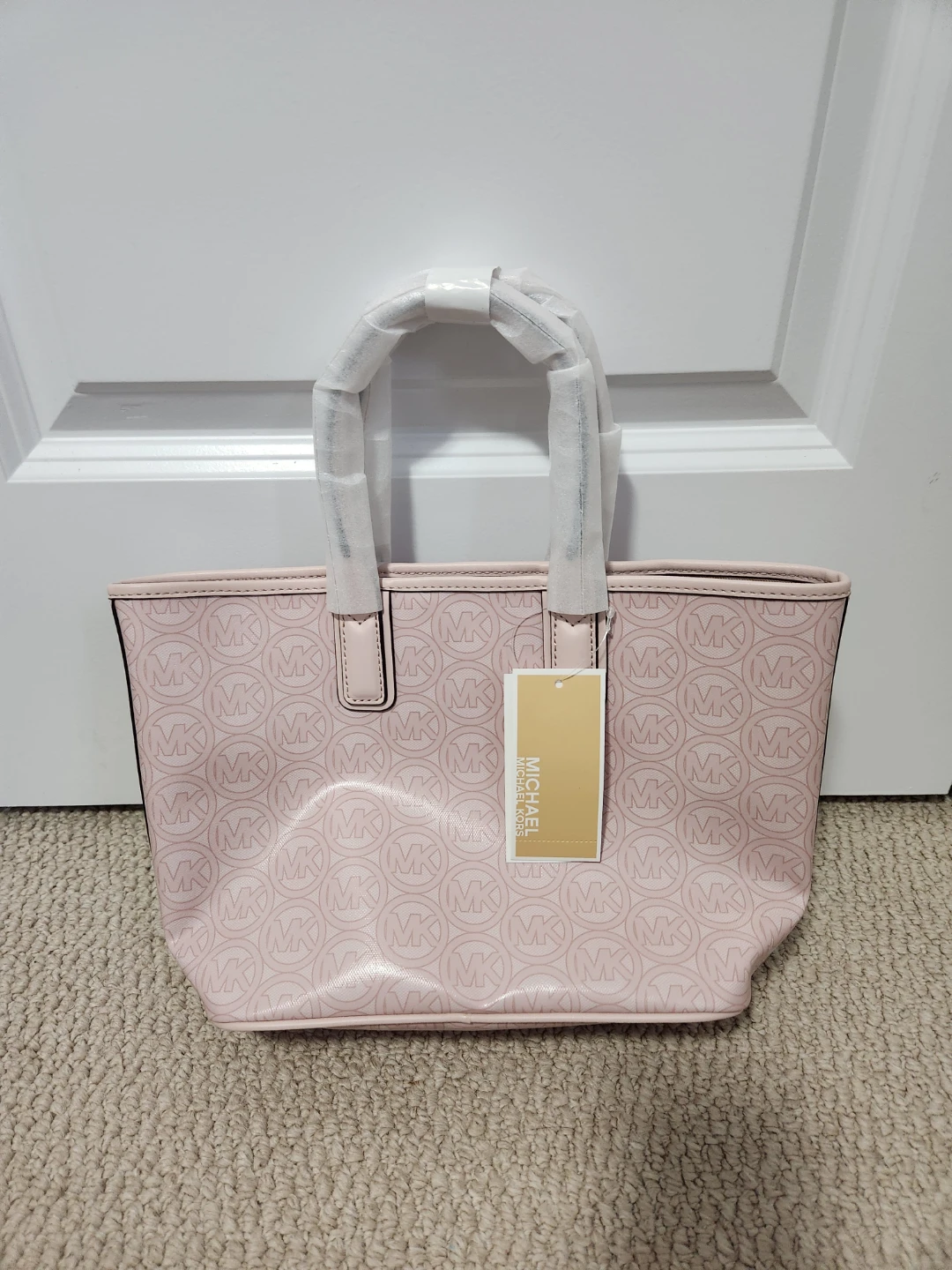 Michael Kors Jodie Pink MK Logo Jodie Tote Bag - photo 4