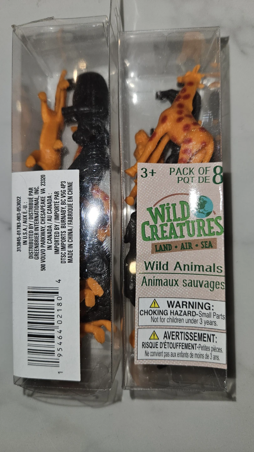 Wild Creatures Land Air Sea Wild Animals Figures - Pack of 8 - photo 2