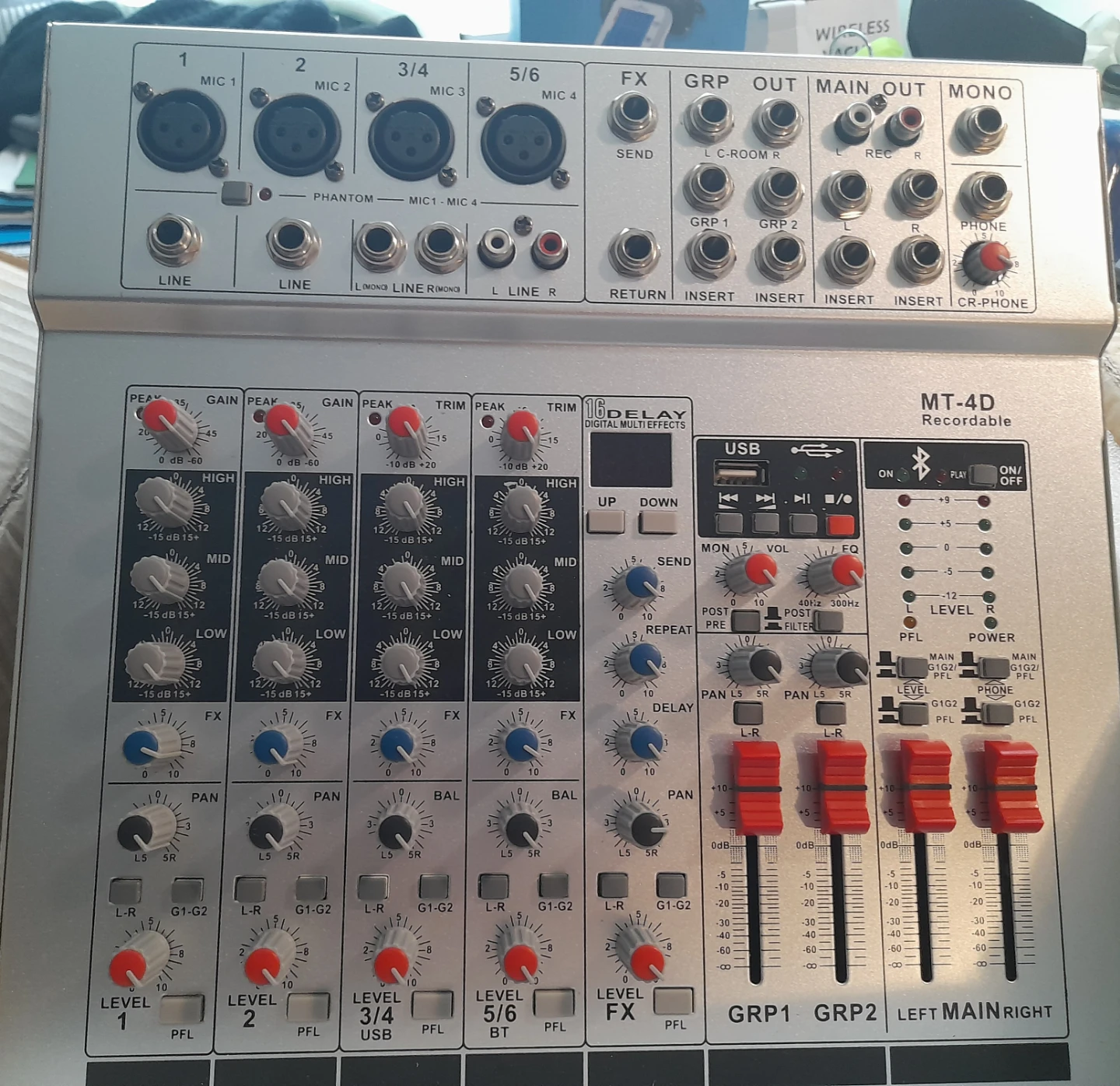MT-4D Recordable Professional Powered Mixer - photo 3