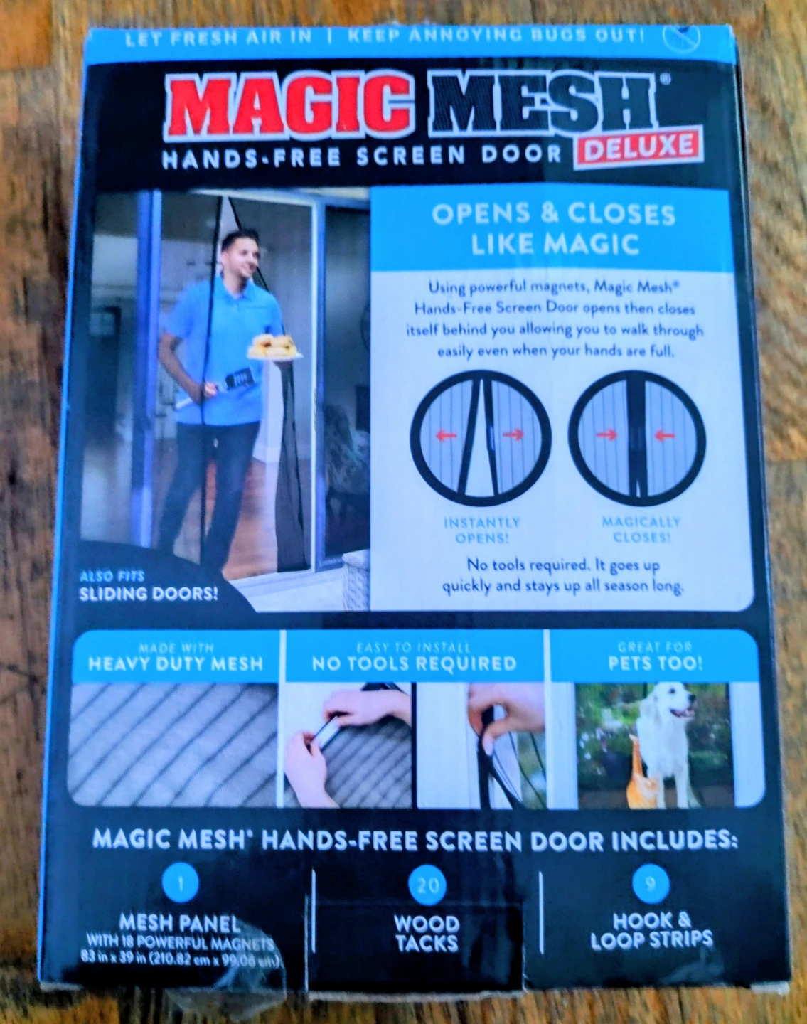 Magic Mesh Deluxe Hands-Free Screen Door