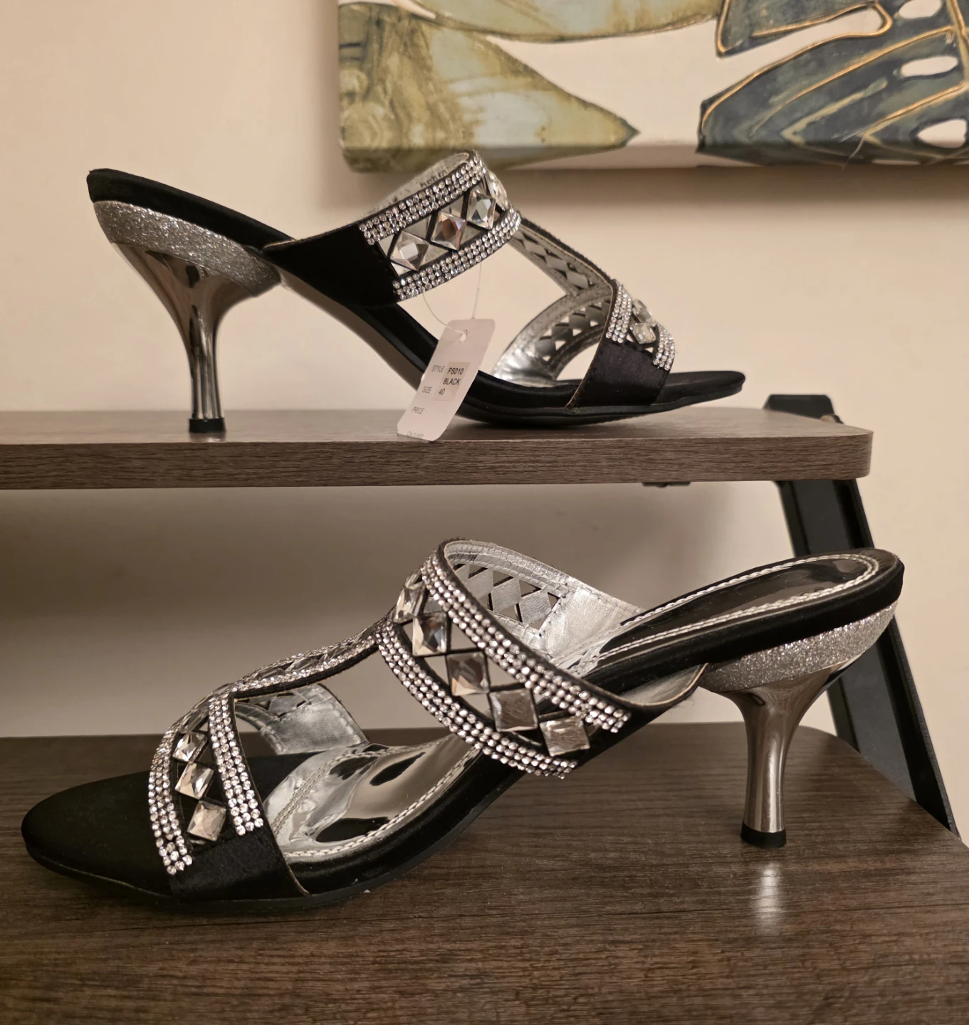 Black Heeled Sandals - photo 3