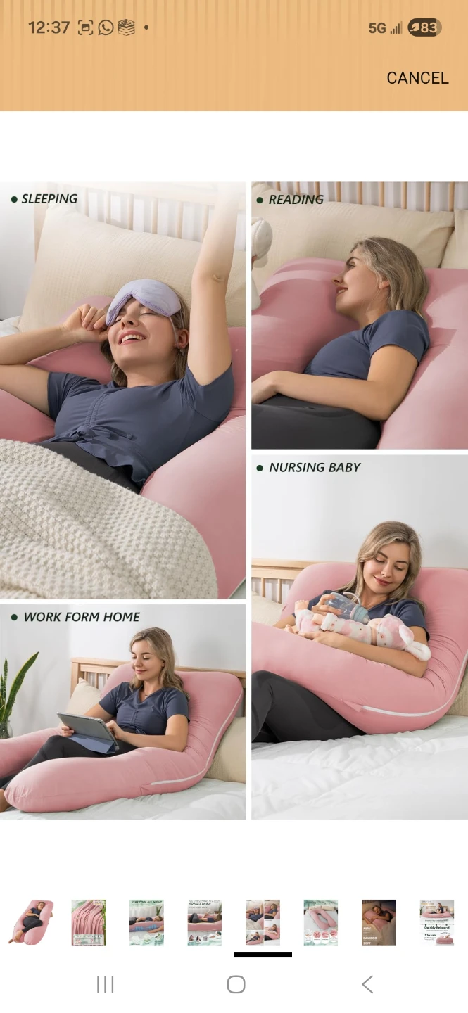 Cooling Fabric Pregnancy Pillow - photo 5