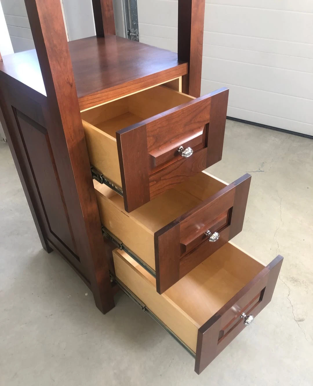 Custom Built Cherry Wood Accent Cabinet. - photo 4