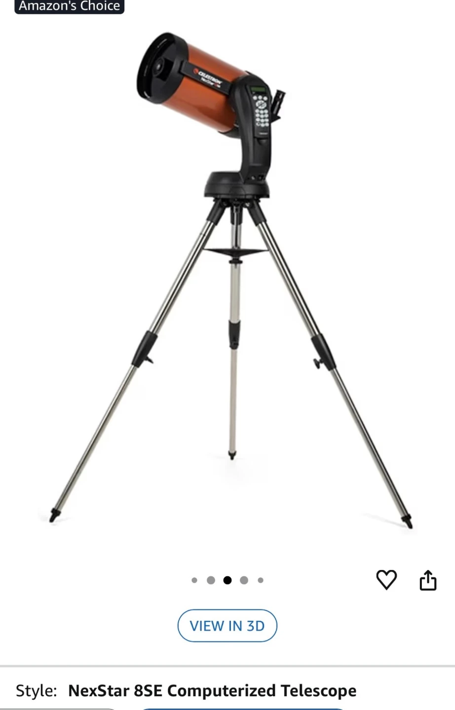 Celestron NexStar 8SE Computerized Telescope