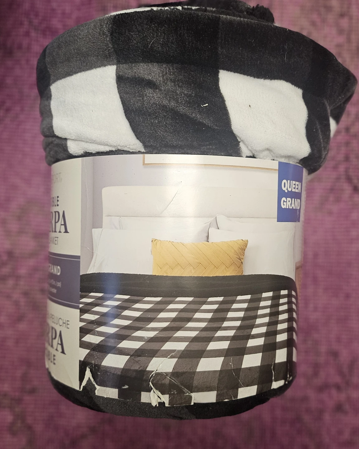 New Queen size - Life Comfort Reversible Sherpa Plush Blanket - photo 2