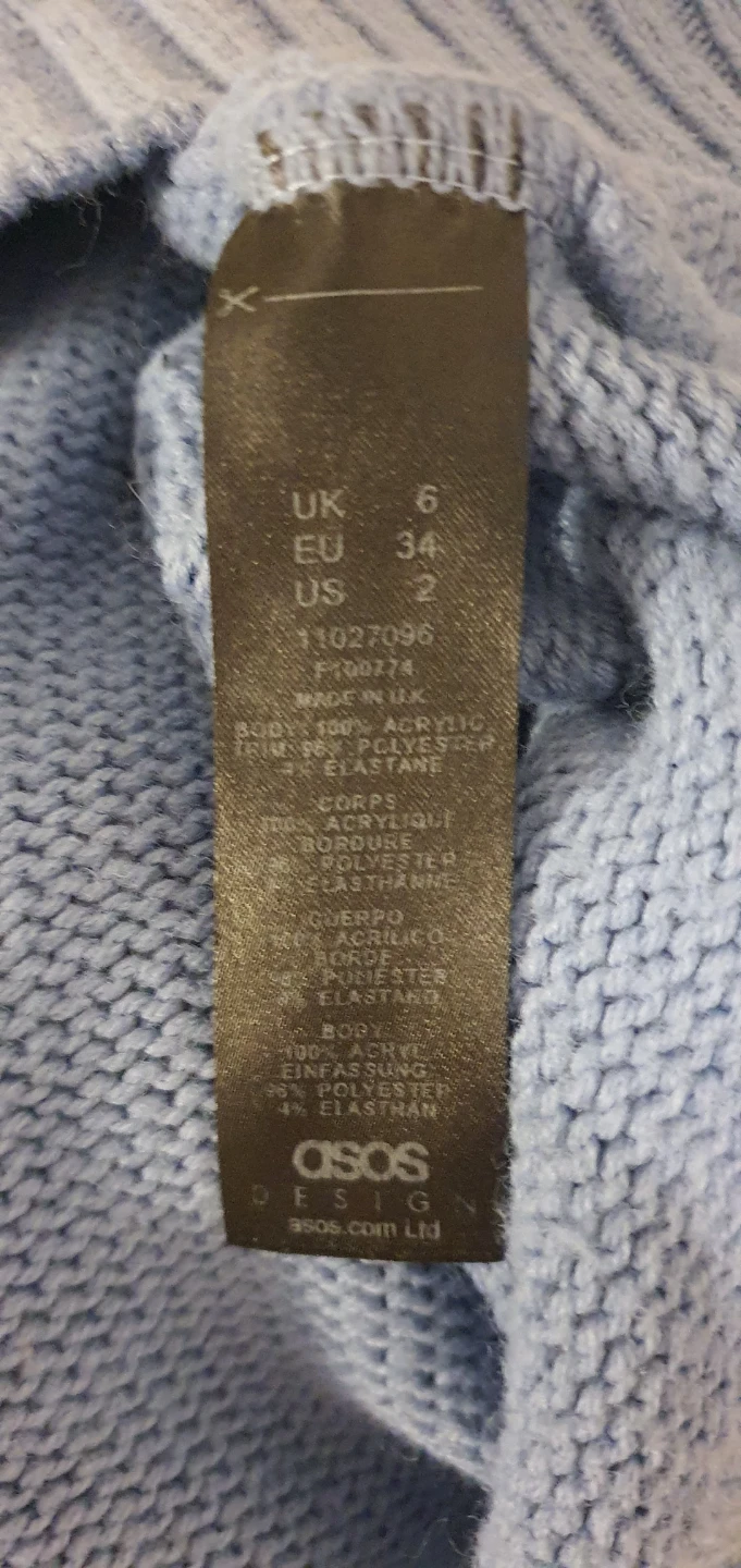 Blue V-Neck Sweater - photo 4
