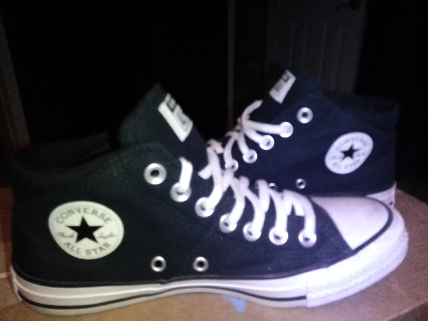 Converse Chuck Taylor All Star Mid Top Shoes Black US Women's 8 - photo 3
