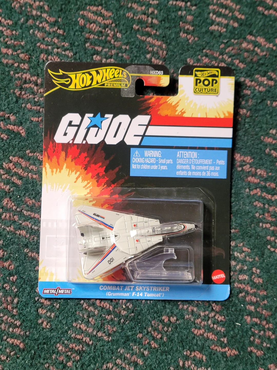 Hot Wheels G.I. Joe Combat Jet Skystriker (F-14 Tomcat) Premium