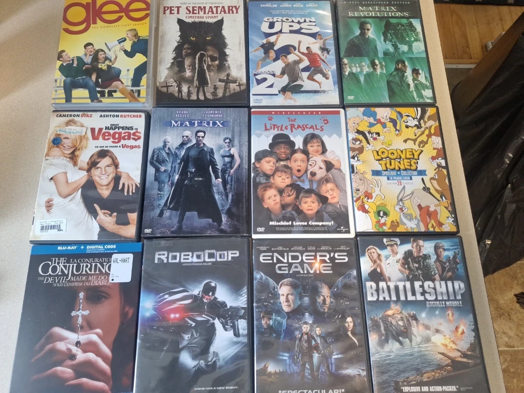 Assorted Blu-ray and DVD Movies Collection