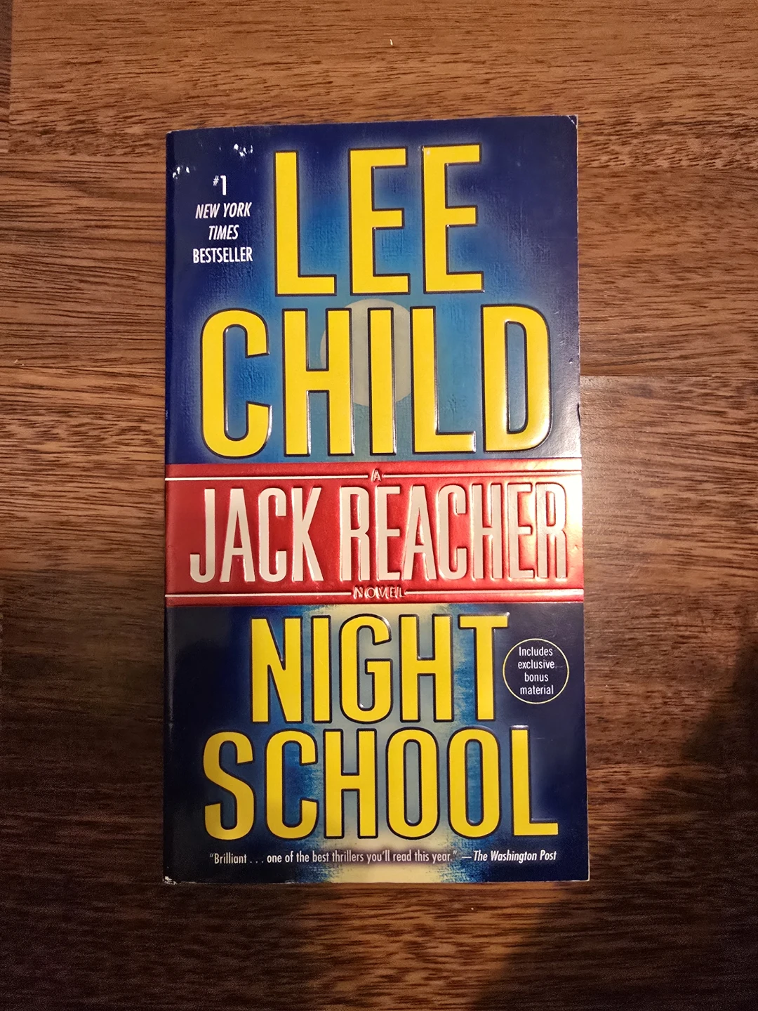 Lee Child Jack Reacher "Night School" Novel