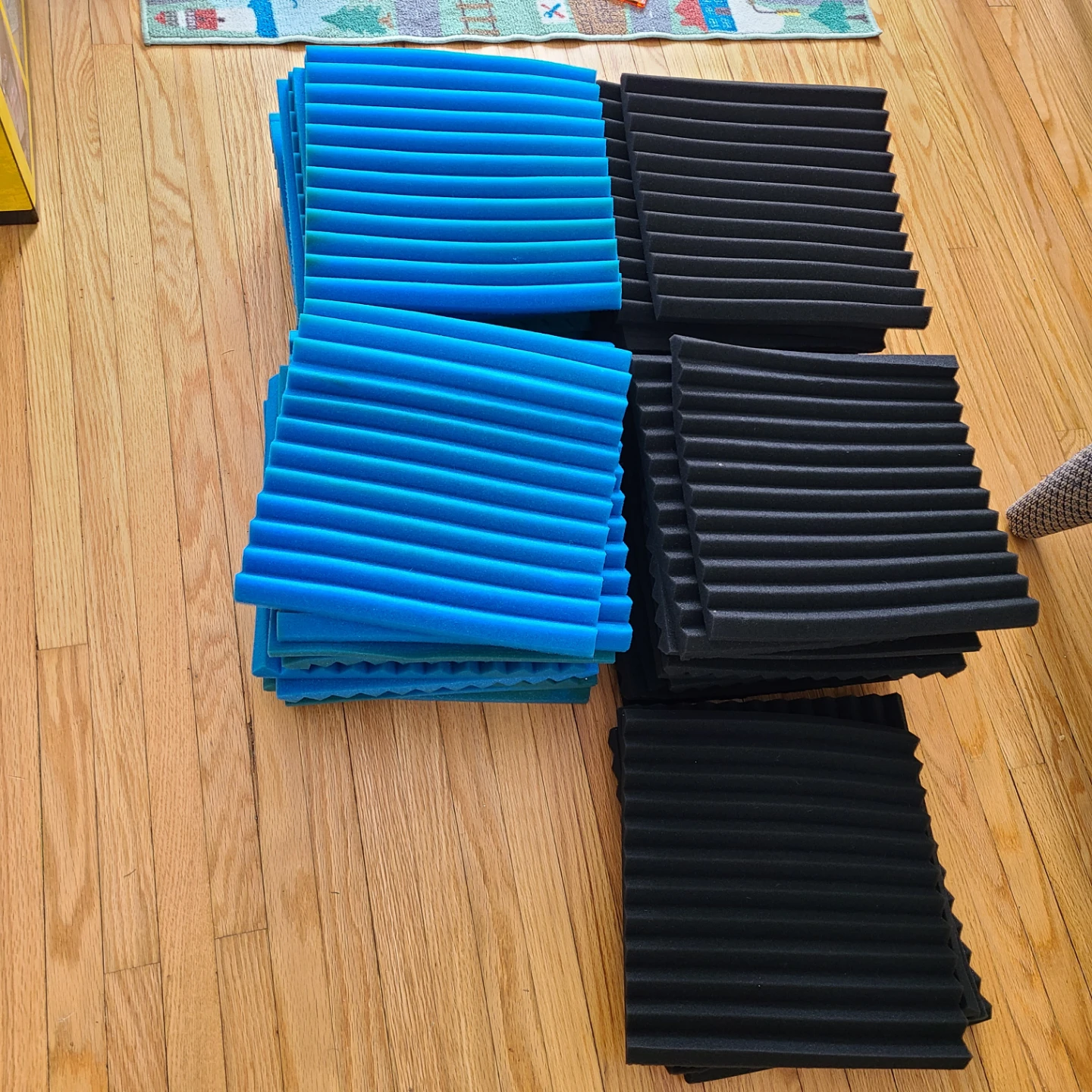 Acoustic Foam Panels (Blue and Black)
