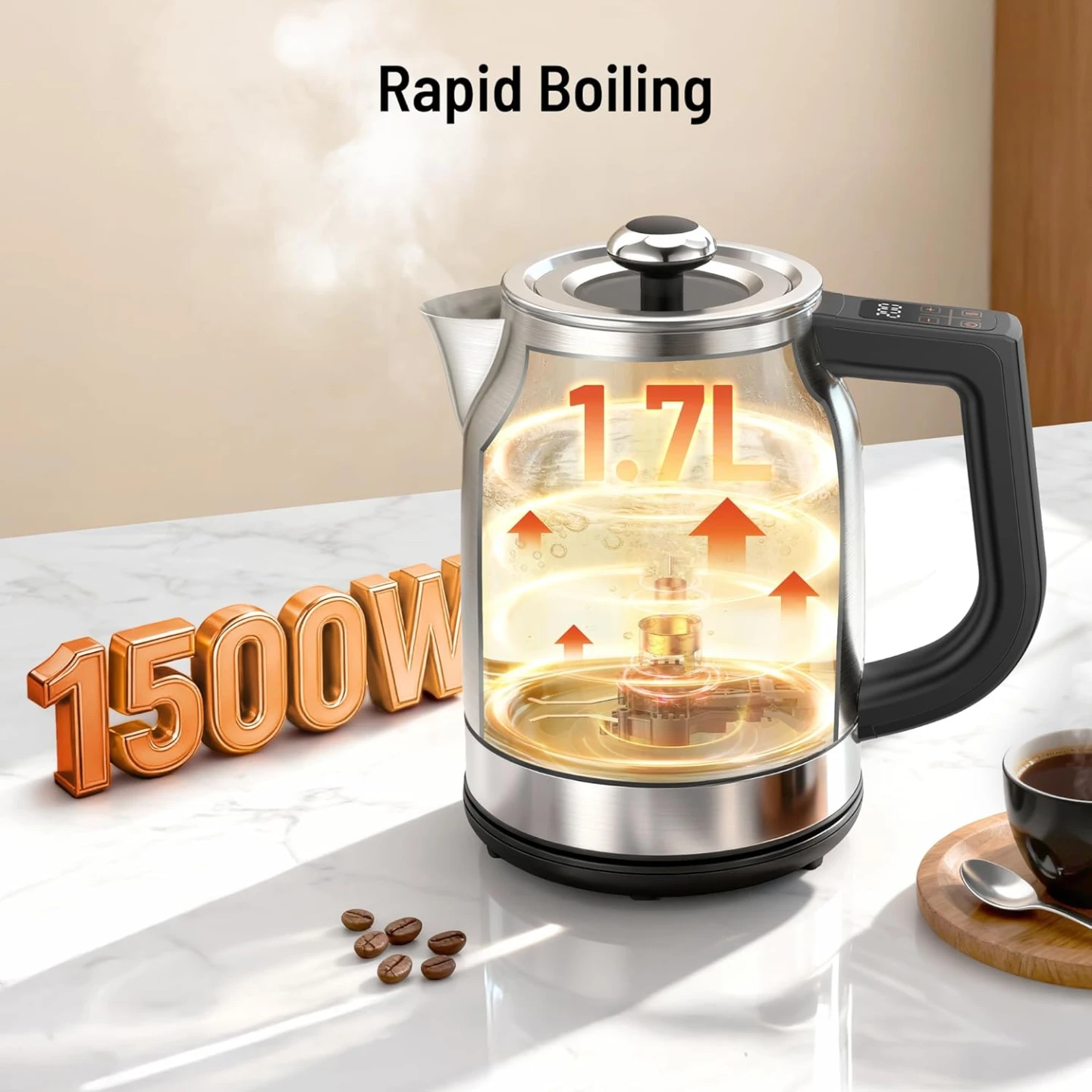 New PARIS RHÔNE Electric Kettle - photo 3
