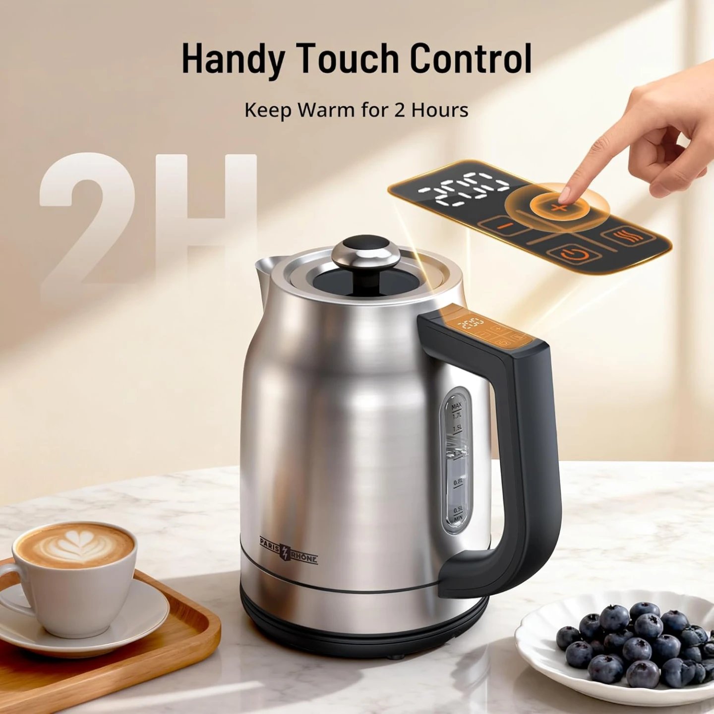 New PARIS RHÔNE Electric Kettle