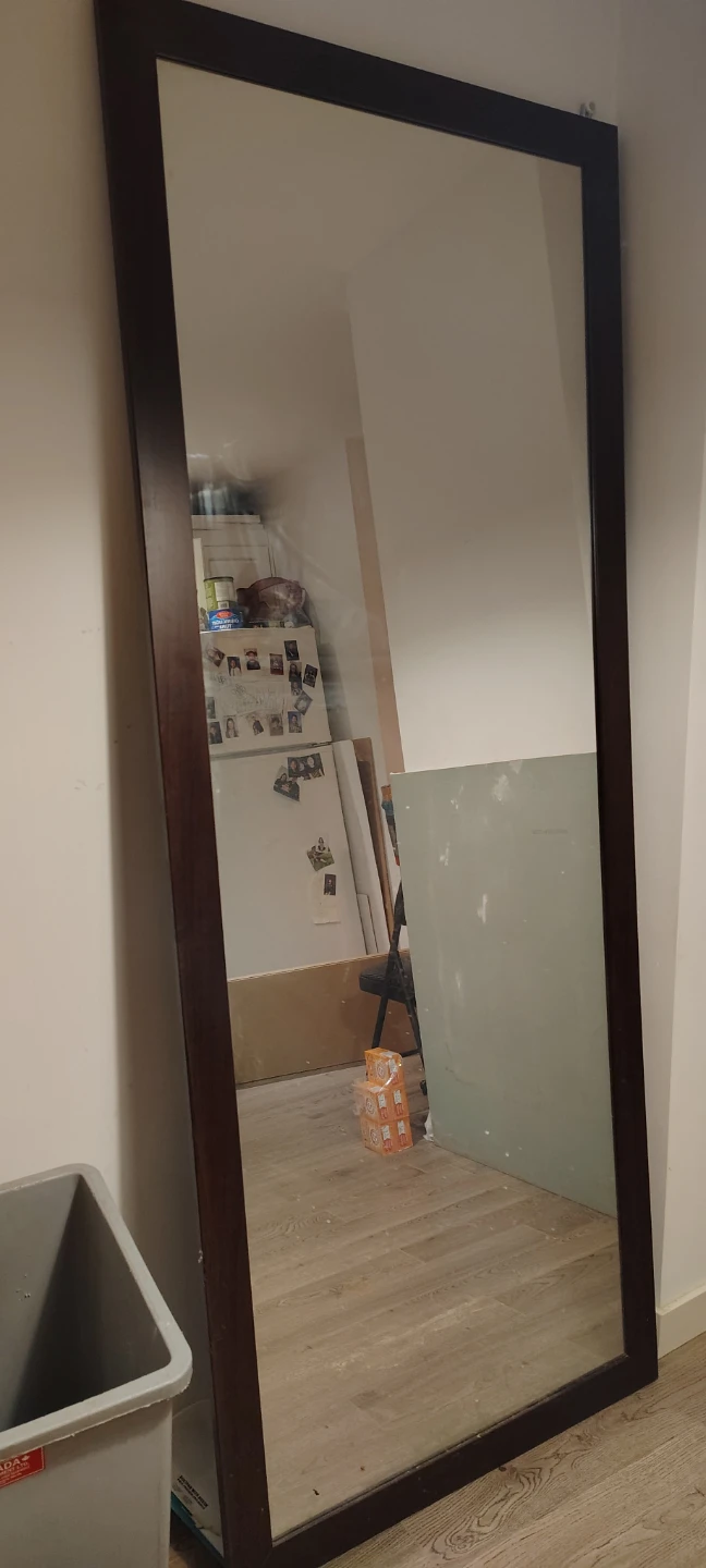 Sliding mirror closet panels x2